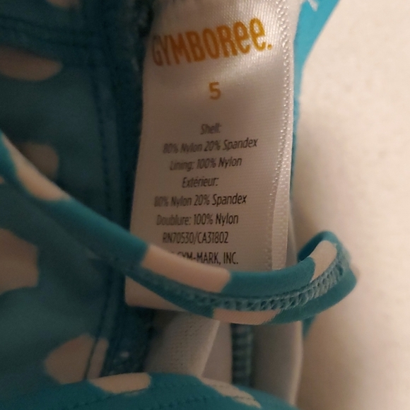 🧸2 for$15🧸Girls size 5 bathing suit top - Picture 2 of 3